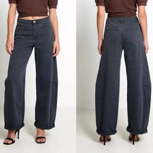 Jude Barrel Jeans Grey