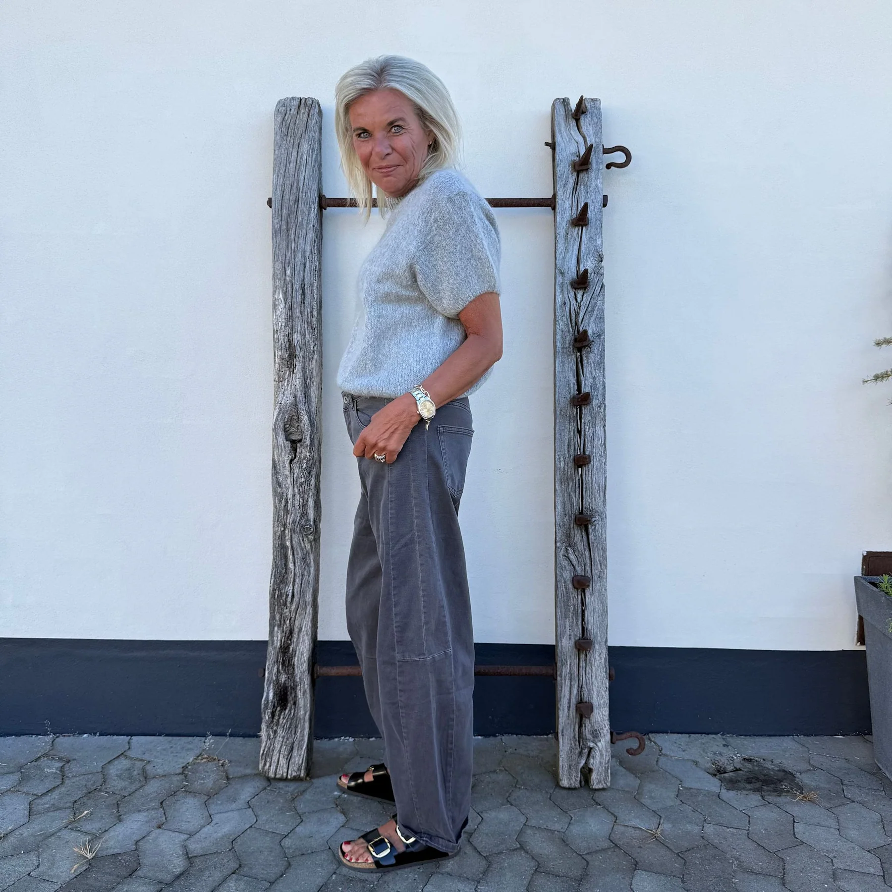 Jude Barrel Jeans Grey