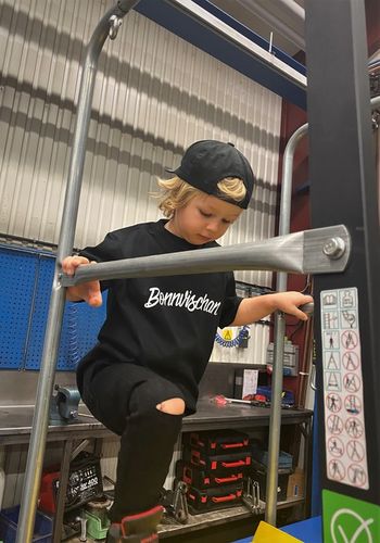 T-shirt barn Skalle bak