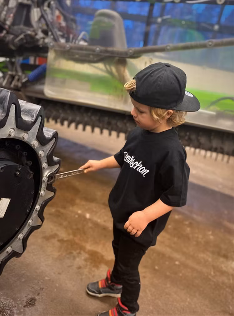 T-shirt barn Skalle bak