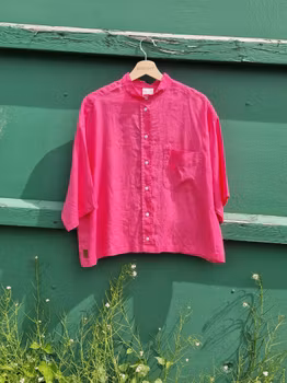 Rödtotts Skjortblus, Cerise, storlek XL.