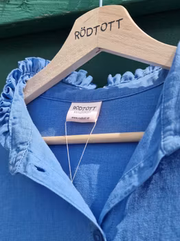 Rödtotts Skjortblus, Himmelsblå, storlek S.