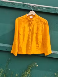 Rödtotts Skjortblus, Stark Orange, storlek 38.
