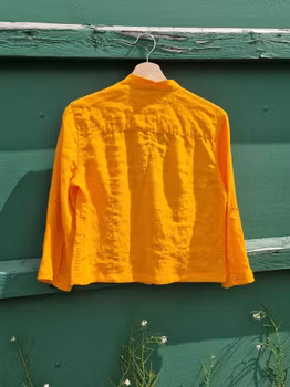 Rödtotts Skjortblus, Stark Orange, storlek 38.