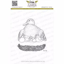 "Mommy ducklings" - Clearstamp sett 10x10cm