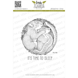 "Cuddling baby squirrels" - Slearstamp sett 10x15cm