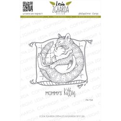 "Mommy`s kitten" - Clearstamp sett 10x15cm