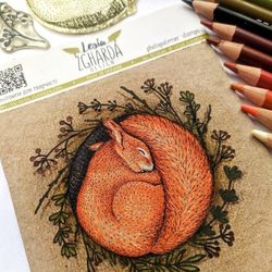 "Squirrel" - Clearstamp 5,6x5,6cm