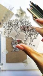"Leafless trees" - Clearstamp 8,3x5cm