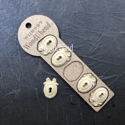 Nøkkelhull - 5pk - 3×3.5cm - WUB0997
