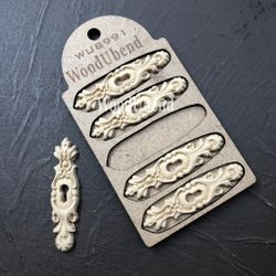 Nøkkelhull i 5pk - 7x1,5cm - WUB0991