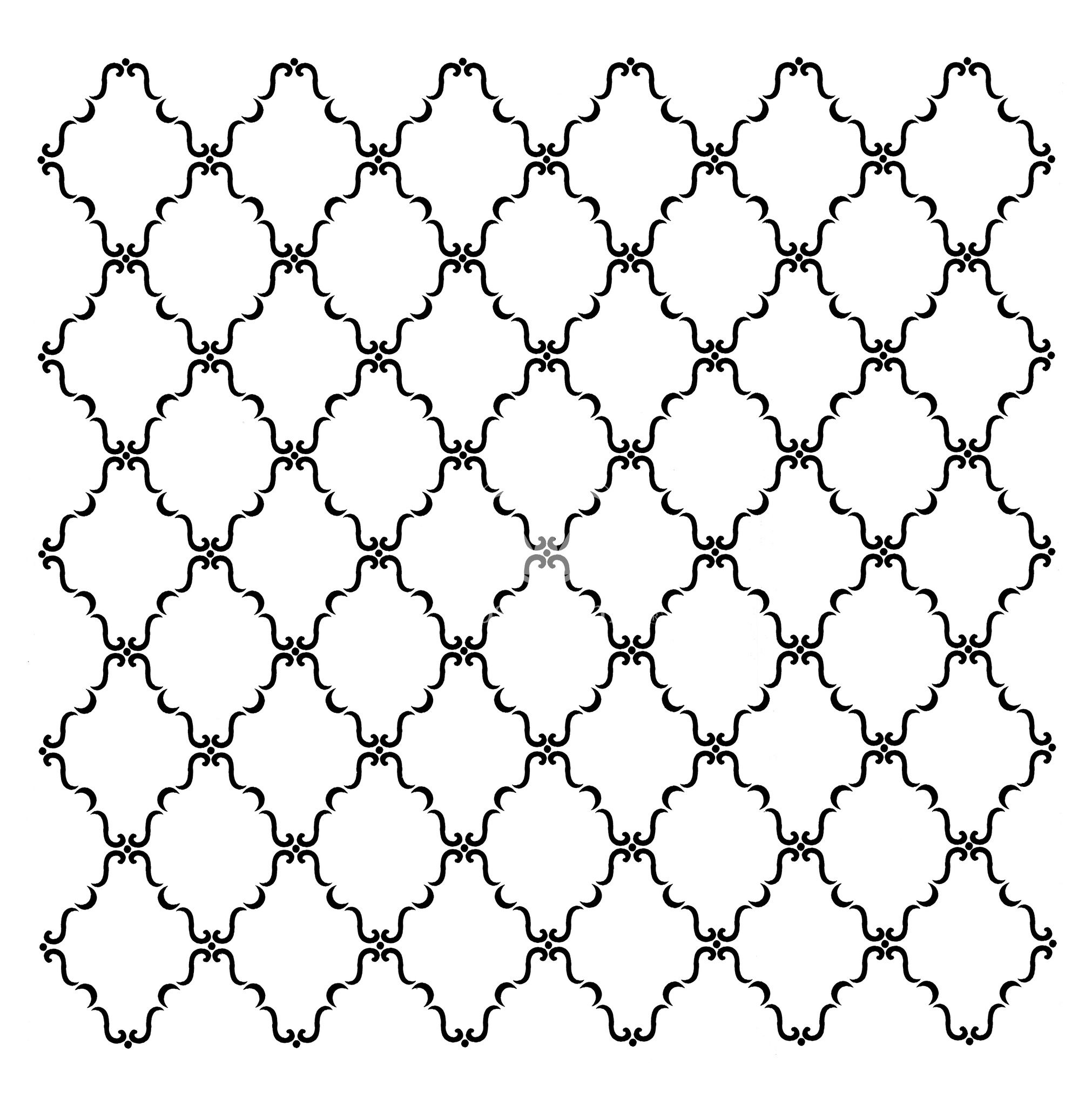 Posh Chalk Stencil Dainty Trellis 50x50cm