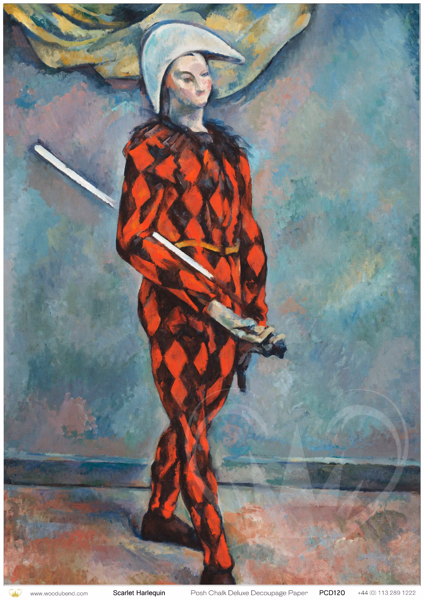 Scarlet Harlequin A3 Posh Chalk Deluxe Decoupage
