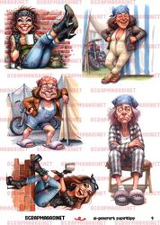 Papirklipp 9 - Bikerbabes A4