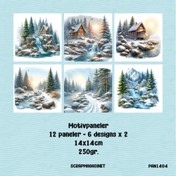 Paneler 1404 - Pakke med 12 paneler i 14x14cm