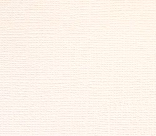 Ensfarget kartong 30,5x30,5cm - CREAM 25pk./216gr canvasstruktur