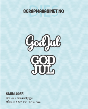 God Jul 2 små m/skygge