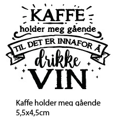 Clearstamp - Kaffe holder meg gående