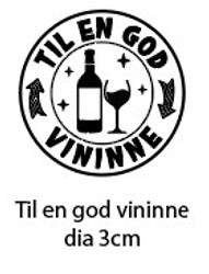 Clearstamp - Til en god vininne
