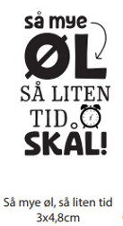 Clearstamp - Så mye øl så liten tid