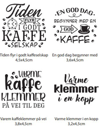 Clearstamp - KAFFE 4 ass