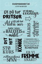 A5 stempelplate - Ut på tur dritsur