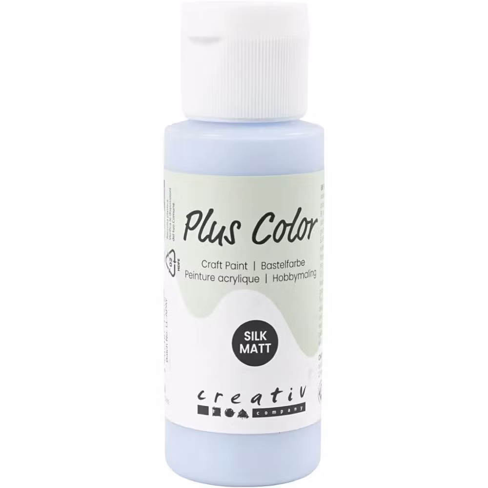 Plus Color Hobbymaling, lys blå, 60ml/ 1 fl.