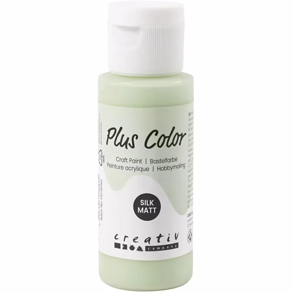 Plus Color Hobbymaling, vårgrønn, 60ml/ 1 fl.