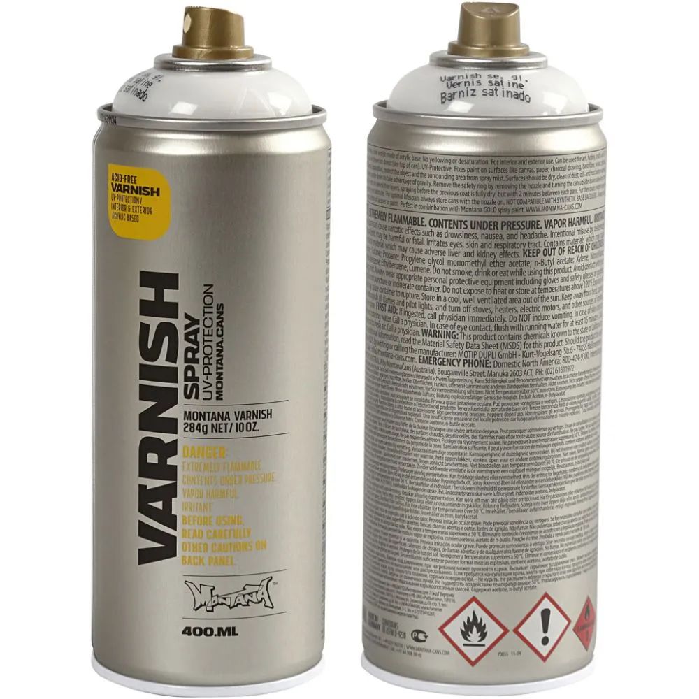 Spraylakk, halvblank, 400ml/ 1 boks