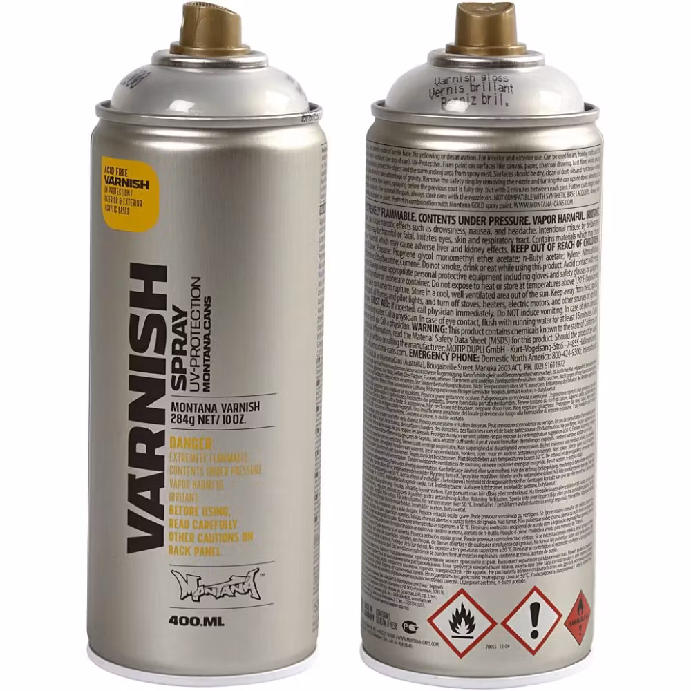 Spraylakk, blank, 400ml/ 1 boks