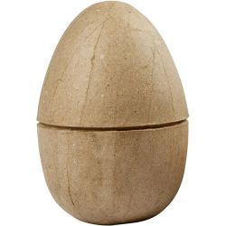 Delt egg, H: 12 cm, dia. 9 cm, 1 stk.