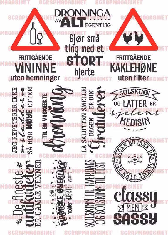 DEK04 - Dronninga av alt egentlig - tekst, A5