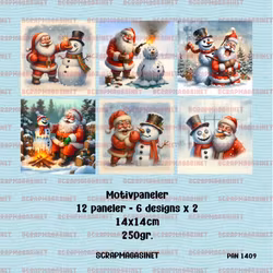 Paneler 1409 - Pakke med 12 paneler i 14x14cm