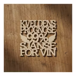 Coaster - Kveldens prognose - 3mm bjørkefiner