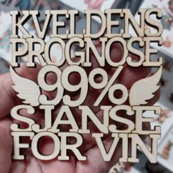 Coaster - Kveldens prognose - 3mm bjørkefiner