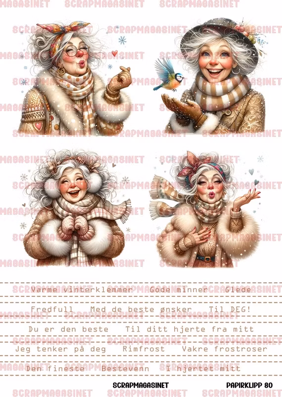 Forhåndsbestilling - Papirklipp 80 - Varme vinterklemmer