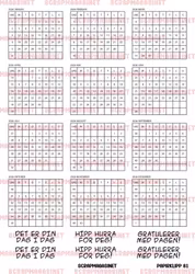 Forhåndsbestilling - Papirklipp 81 - Kalender 2026 klassisk LITEN