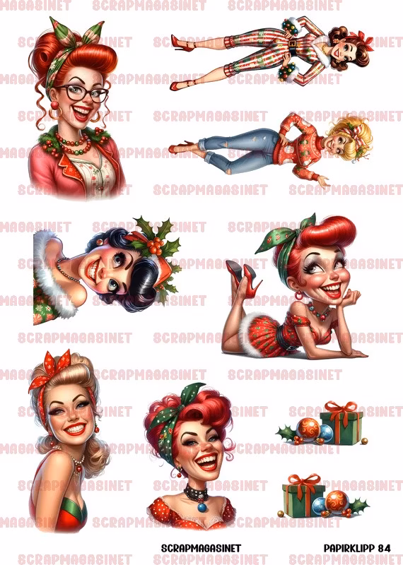 Forhåndsbestilling - Papirklipp 84 - Pinup Jul