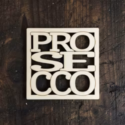 Coaster - PROSECCO - 3mm bjørkefiner