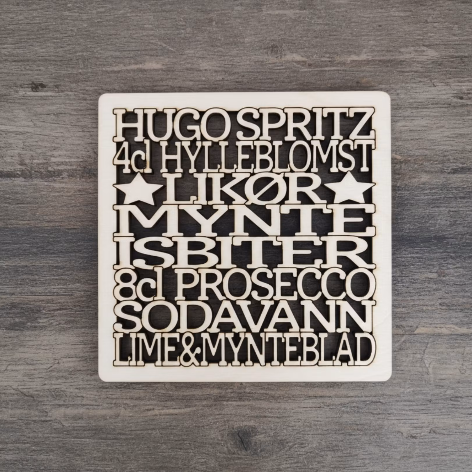 Coaster - Hugo Spritz - 3mm bjørkefiner