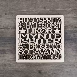 Coaster - Hugo Spritz - 3mm bjørkefiner