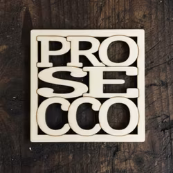 Coaster - PROSECCO - 3mm bjørkefiner