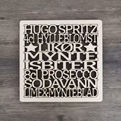 Coaster - Hugo Spritz - 3mm bjørkefiner