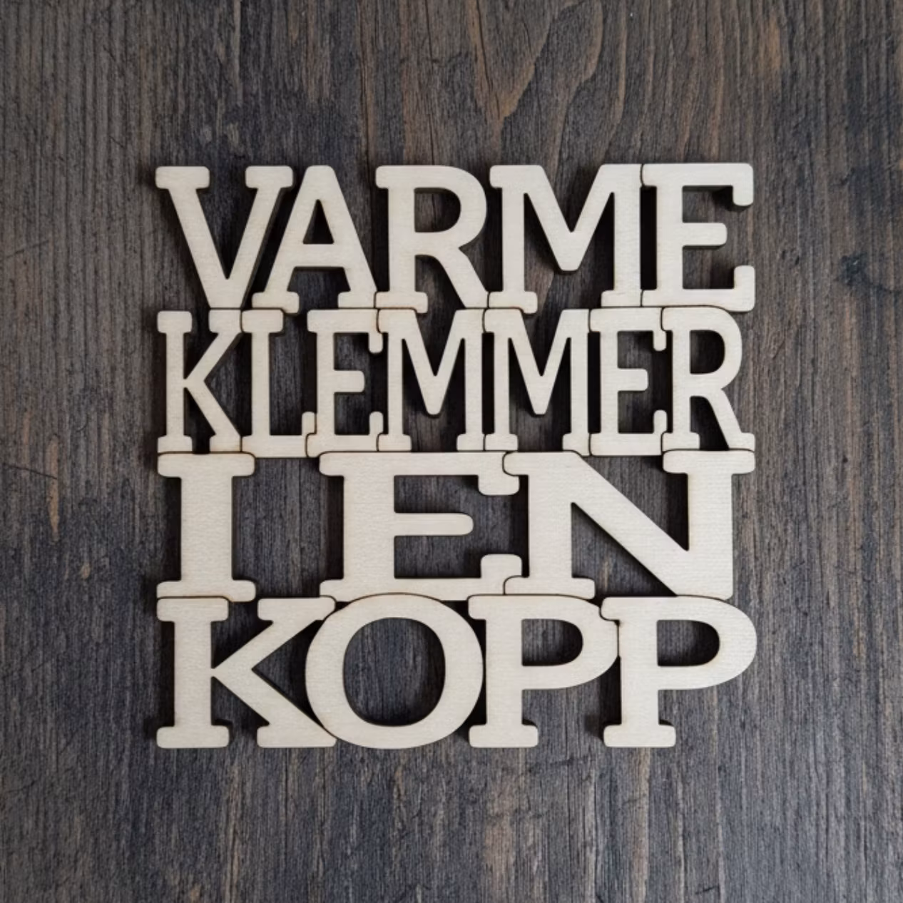 Coaster - Varme klemmeri en kopp - 3mm bjørkefiner