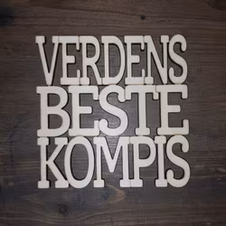 Coaster - Verden beste kompis - 3mm bjørkefiner