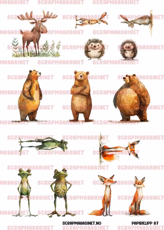 Papirklipp 86 - Dyreliv - NY!