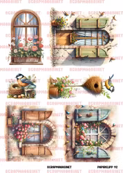 Papirklipp 92 - Buede vinduer A4