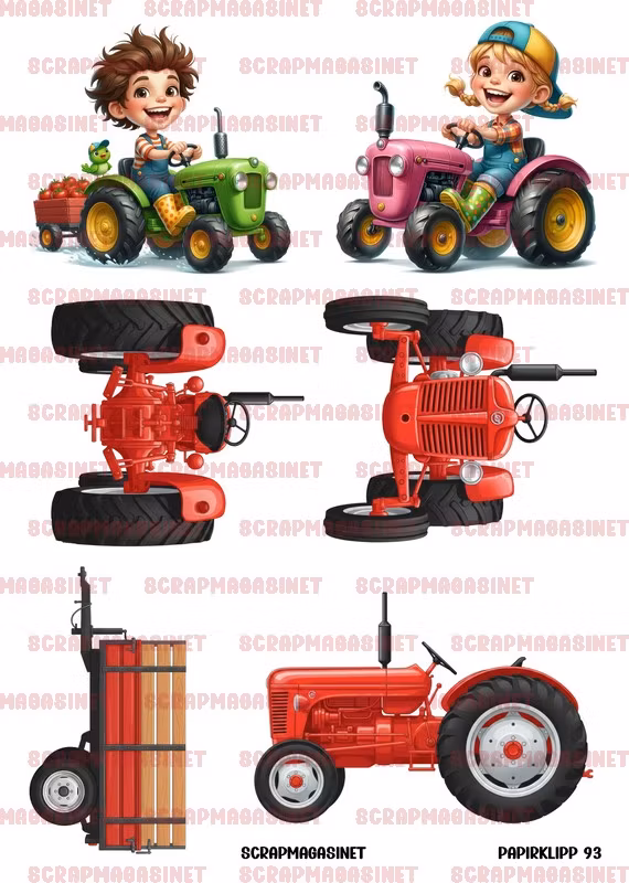 Papirklipp 93 - Traktor A4