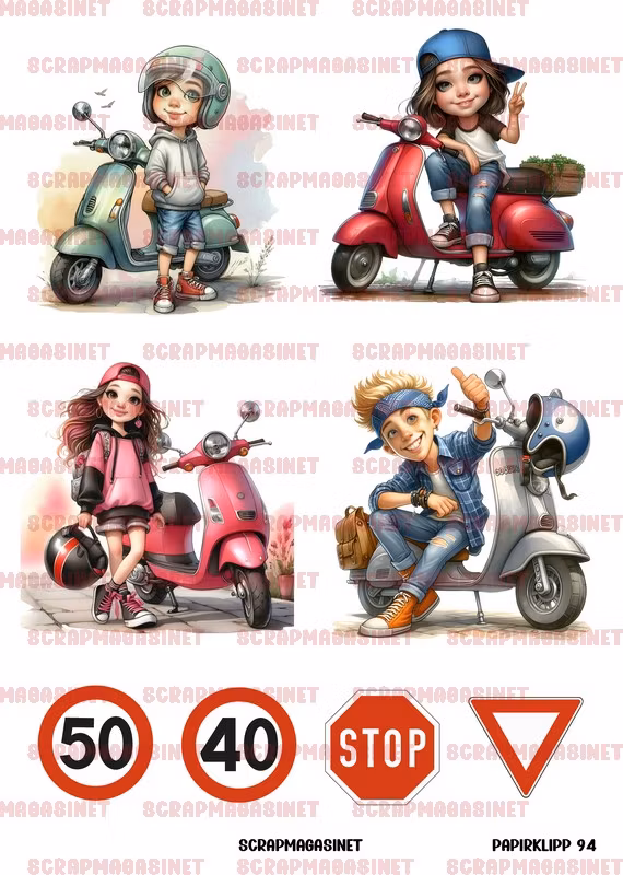 Papirklipp 94 - Scooter A4