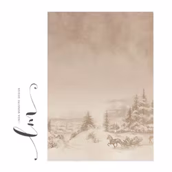 Lindadesign - Vinterlandskap brun